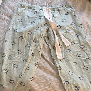 Forever 21 Green Pajama Pants with Cute Animal Prints